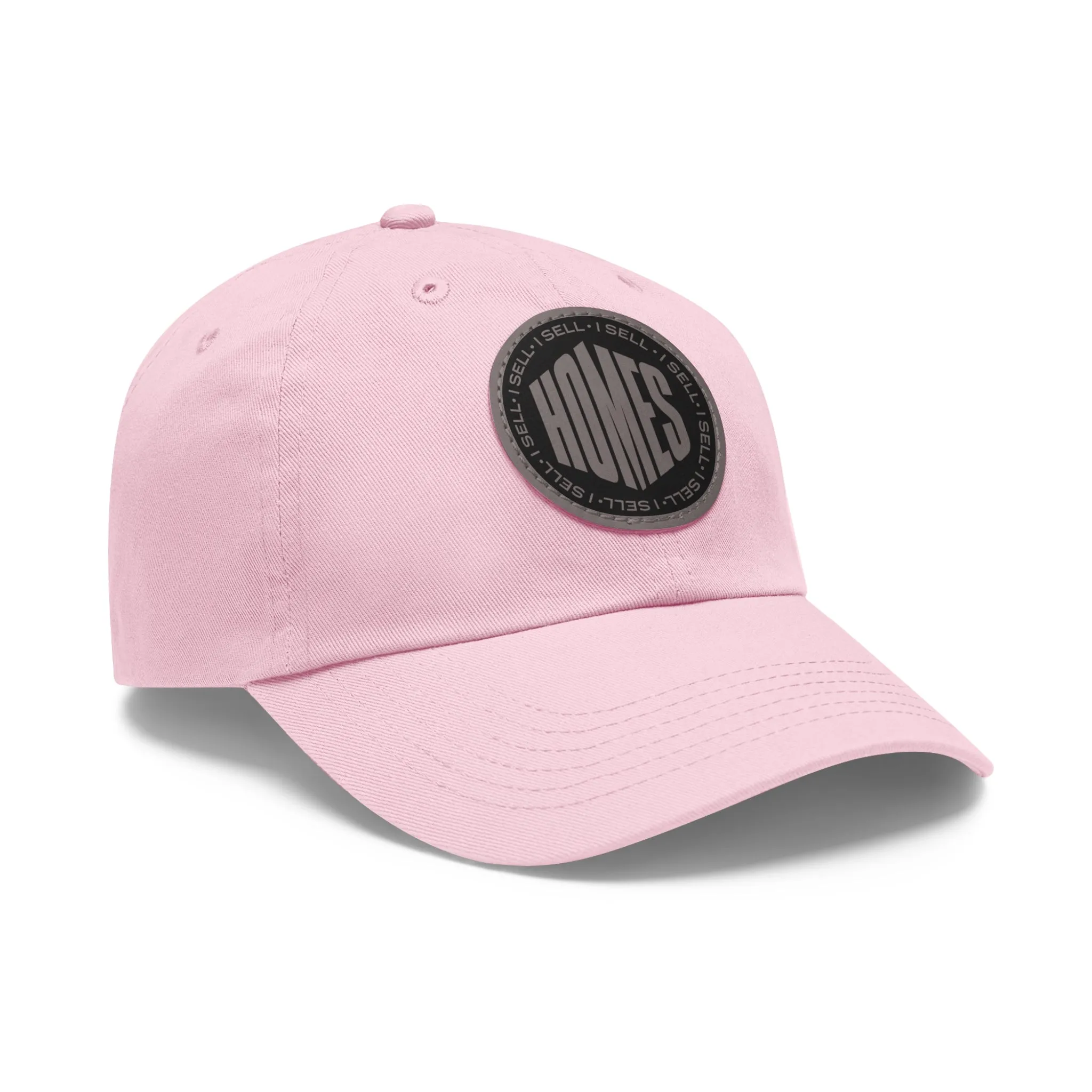 I Sell Homes Dad Hat with Leather Patch (Round)