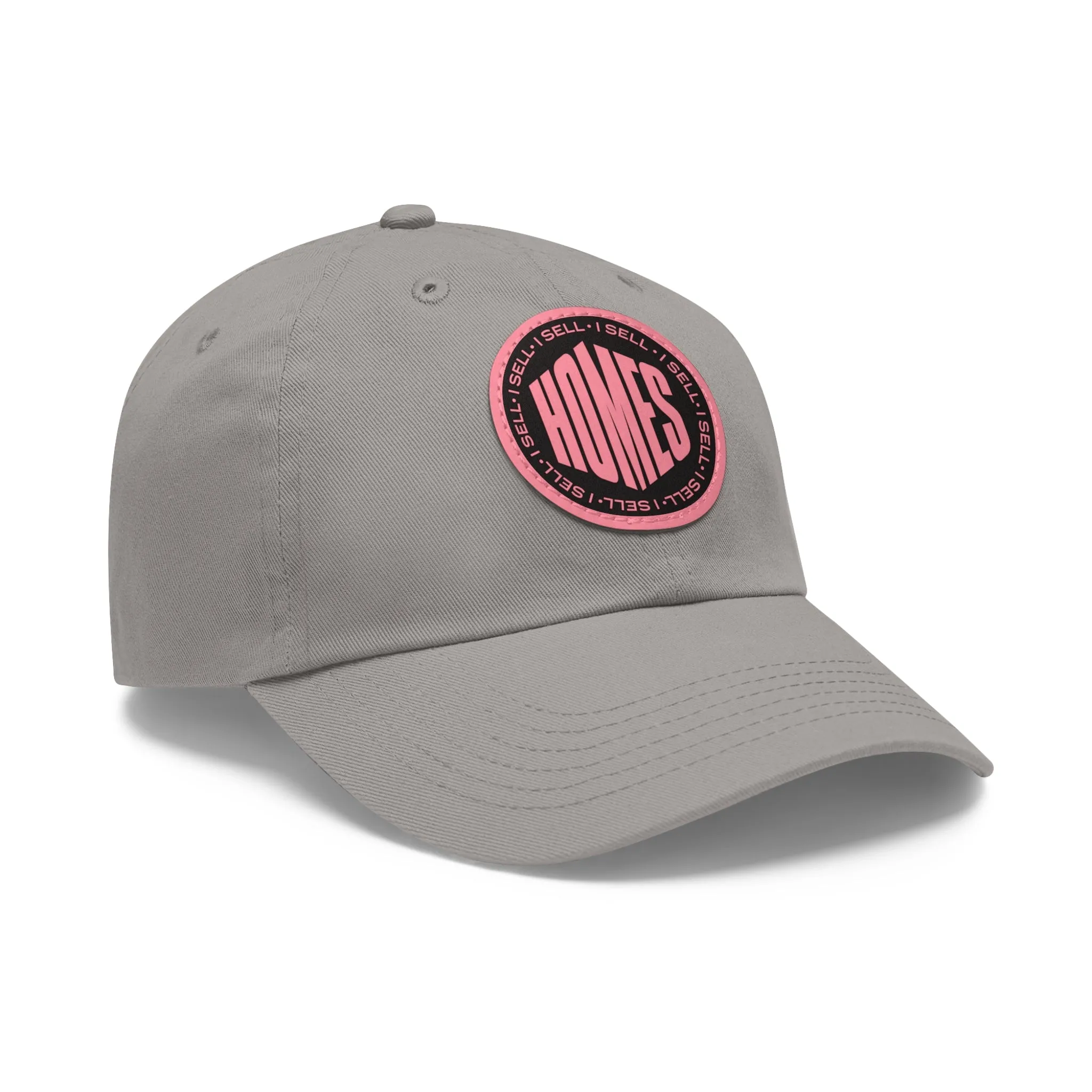 I Sell Homes Dad Hat with Leather Patch (Round)