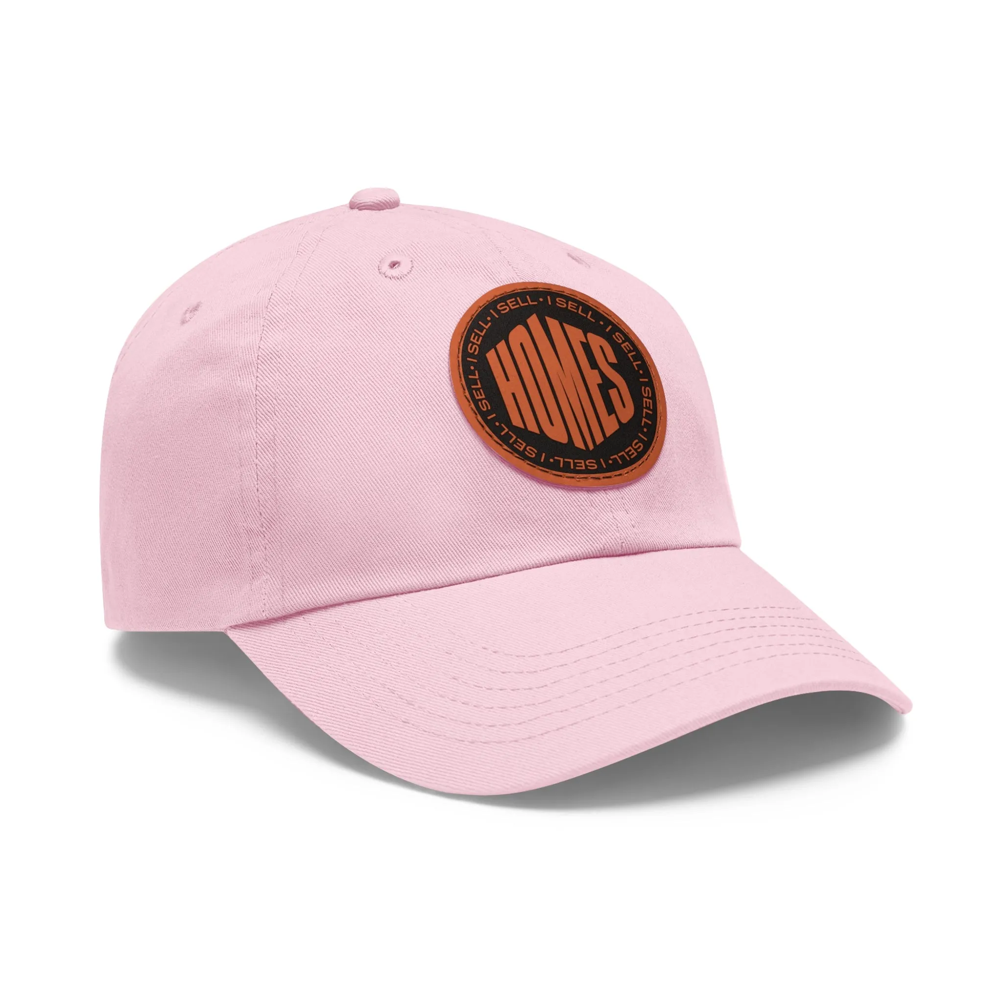 I Sell Homes Dad Hat with Leather Patch (Round)