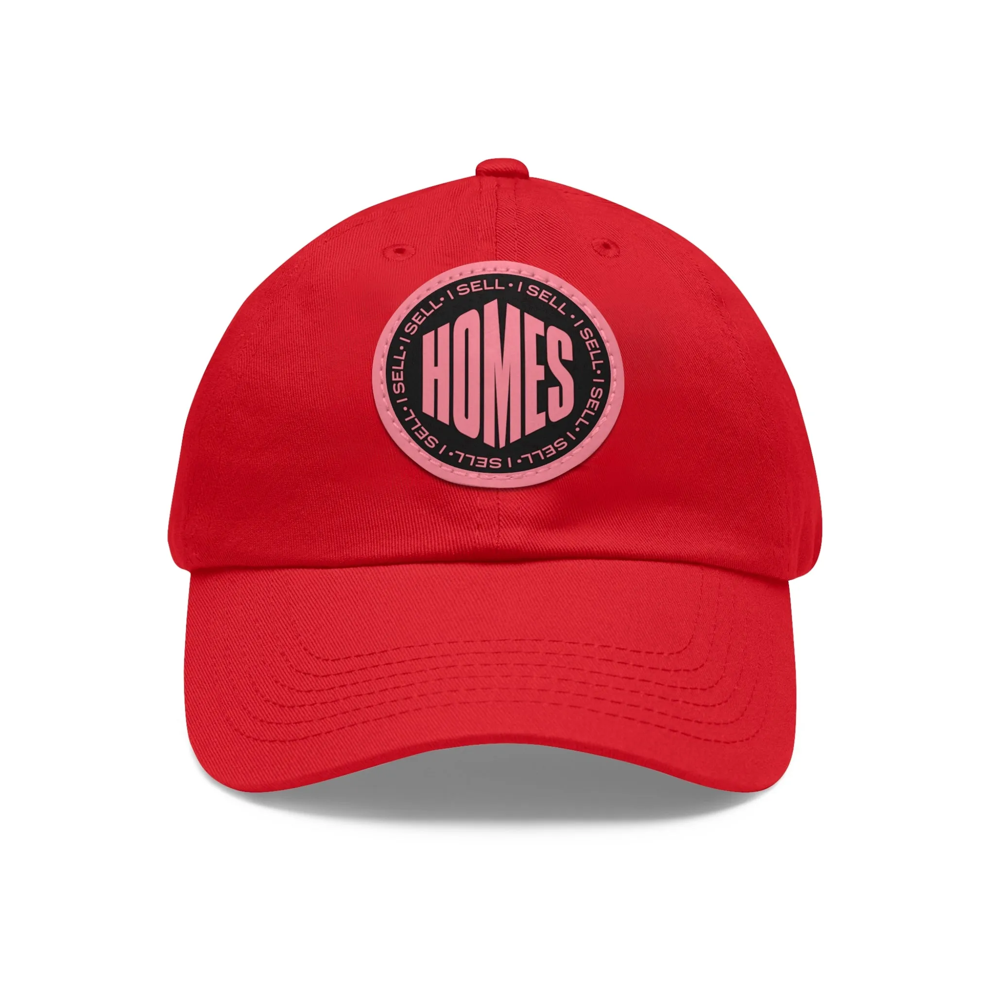 I Sell Homes Dad Hat with Leather Patch (Round)