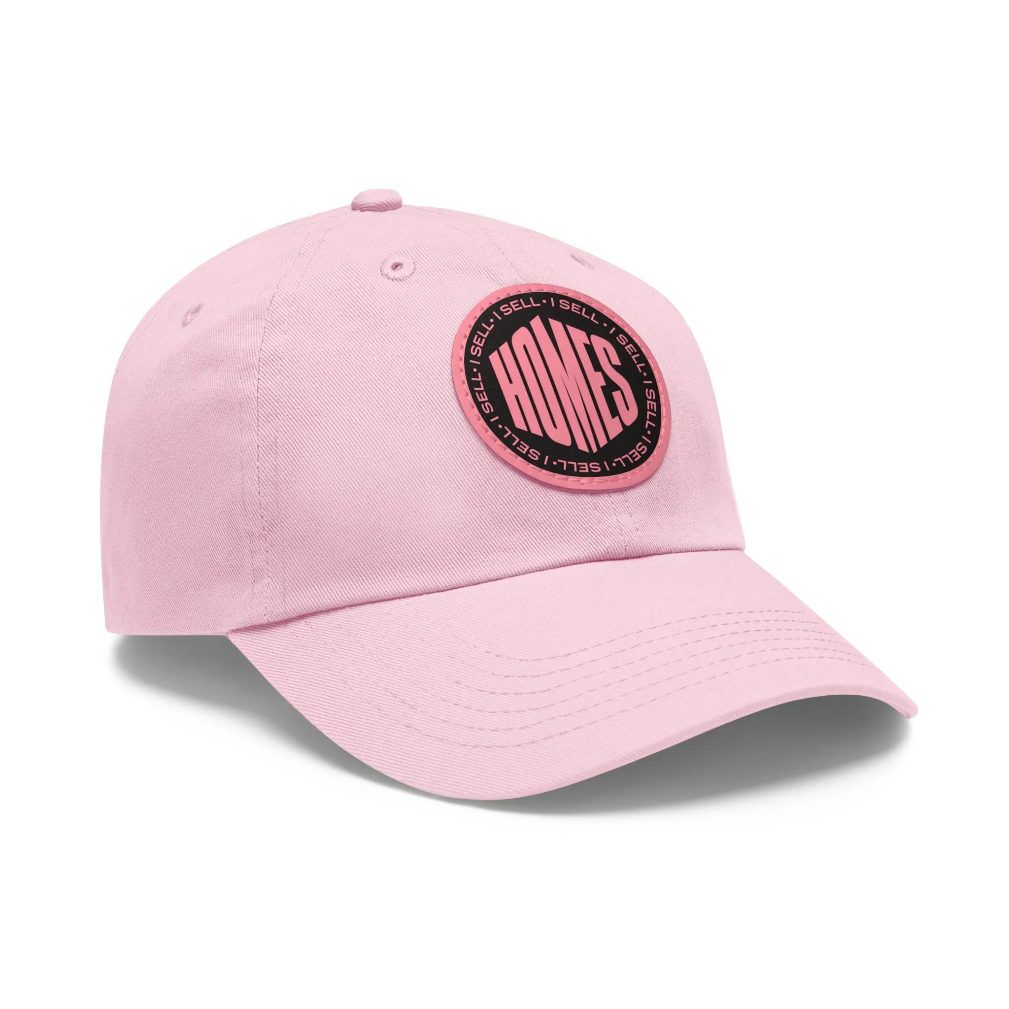 I Sell Homes Dad Hat with Leather Patch (Round)