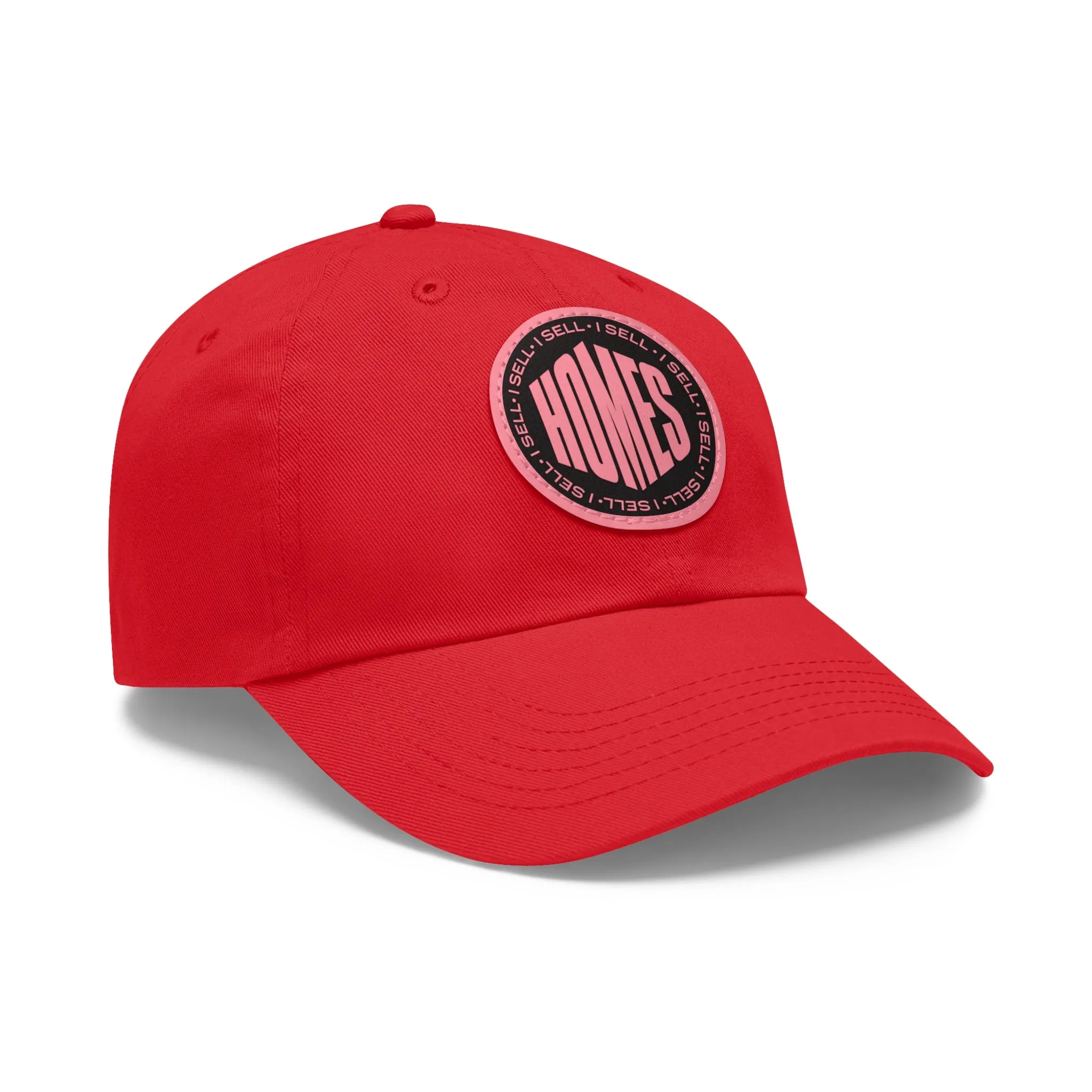 I Sell Homes Dad Hat with Leather Patch (Round)