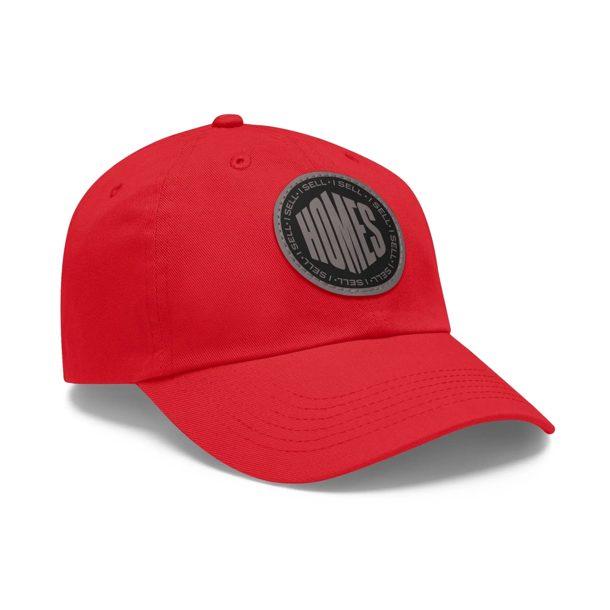 I Sell Homes Dad Hat with Leather Patch (Round)