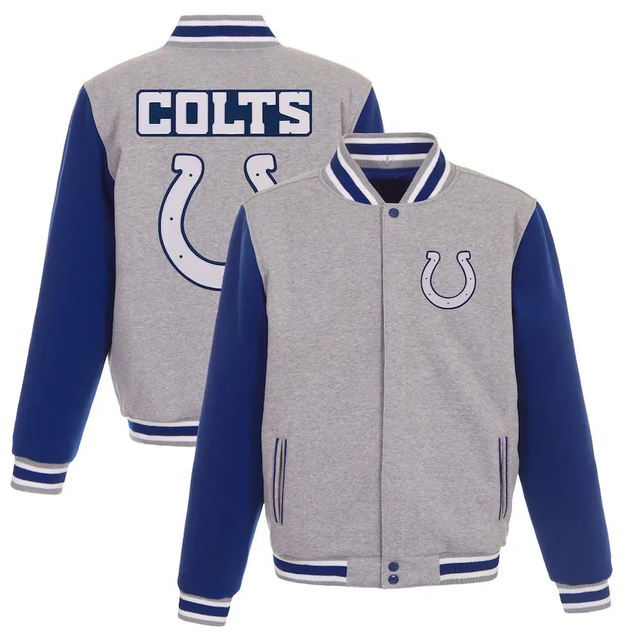 Indianapolis Colts Reversible Two-Tone Fleece Jacket