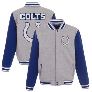 Indianapolis Colts Reversible Two-Tone Fleece Jacket