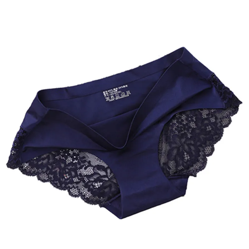 INSTOCK- ( Pack of 3)Ice silk panties for women mid-waist