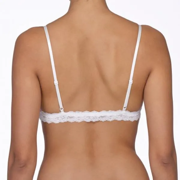 Ivory - Princess Lace Open Bralette -