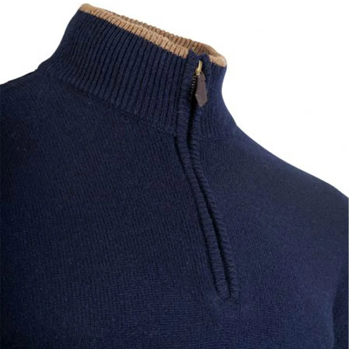 Jack Pyke Ashcombe Zipknit Pullover Navy Blue