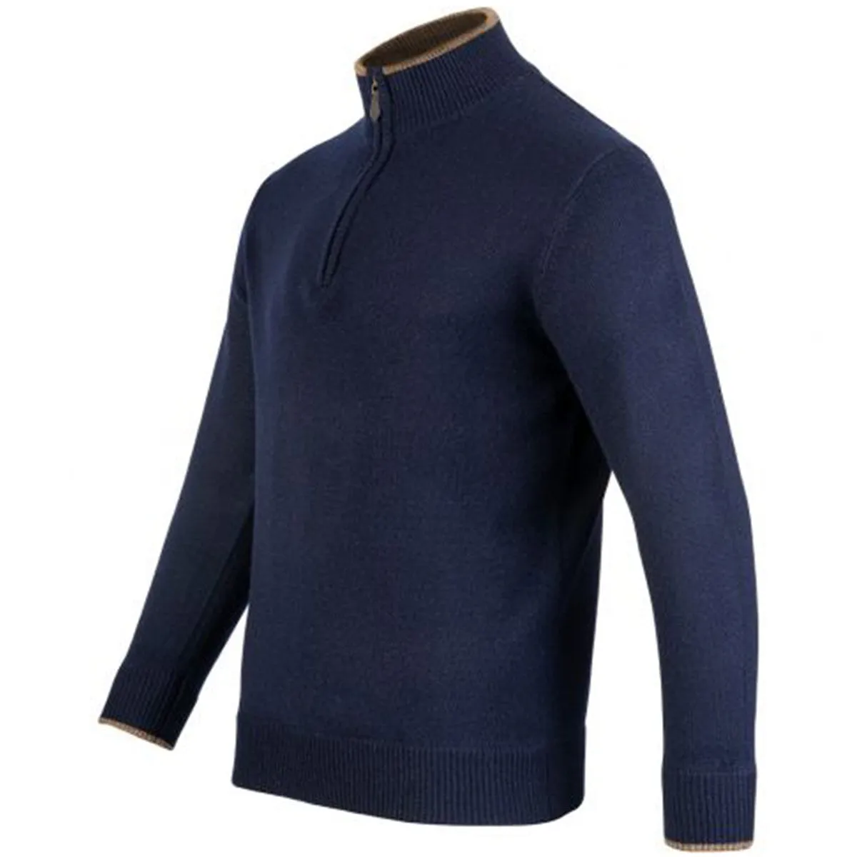 Jack Pyke Ashcombe Zipknit Pullover Navy Blue