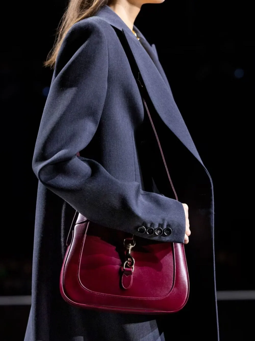 Jackie Small Rosso Ancora Shoulder Bag