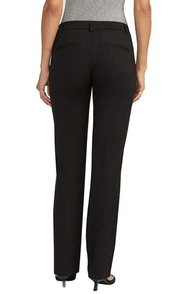 JAG ALAYNE MID RISE WIDE LEG BLACK PONTE TROUSER PANT