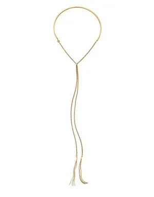 Jenny Bird Skye Lariat Necklace in Gold