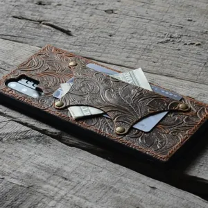 JJNUSA Handmade Leather Case for Samsung Galaxy Note 10  plus pro  5G 6.8 inches Back Cover Case