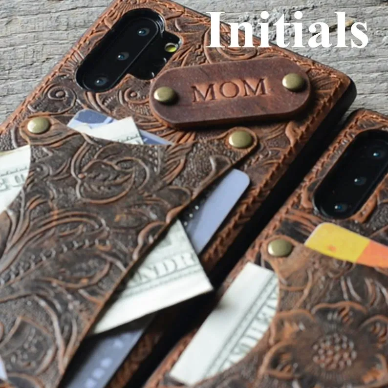 JJNUSA Handmade Leather Case for Samsung Galaxy Note 10  plus pro  5G 6.8 inches Back Cover Case