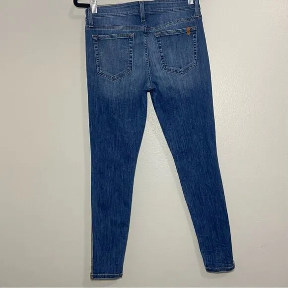 Joe's Jeans Metallic Silver Stripe Ankle Size 28