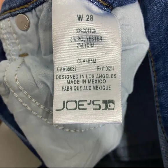 Joe's Jeans Metallic Silver Stripe Ankle Size 28