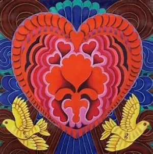 JTS-29 Heart - Red with Birds