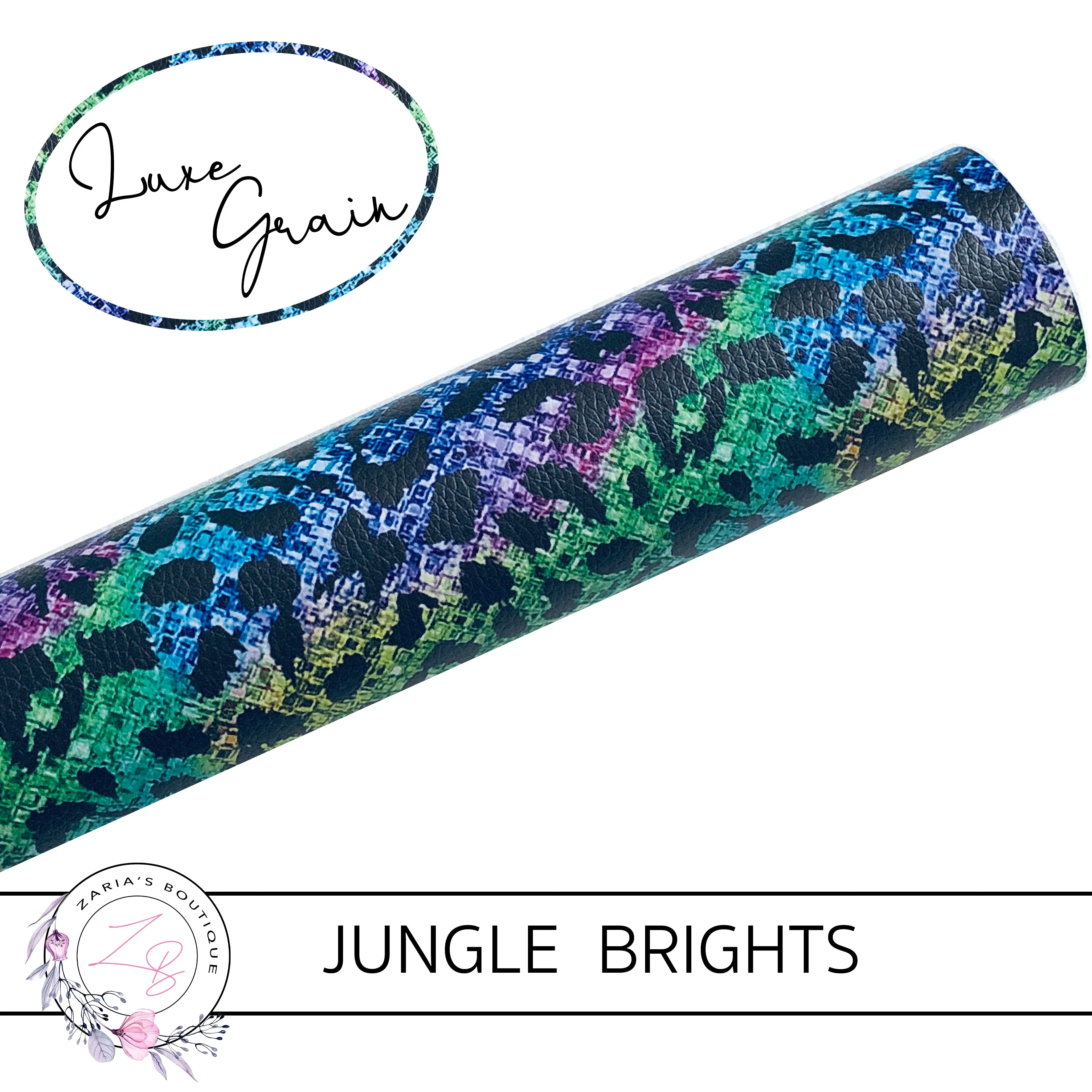 Jungle Brights • Fine Glitter Bow & Earring Leatherette
