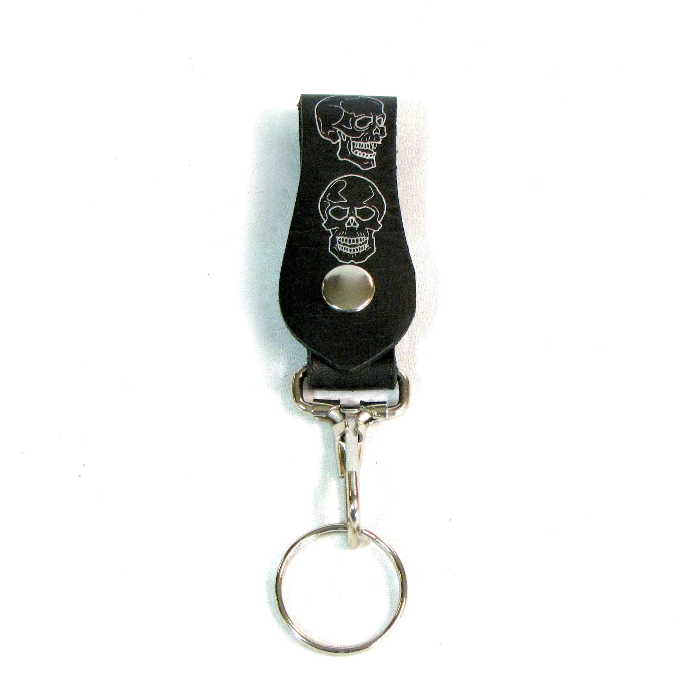 K09-44  Large Key Fob- Skulls