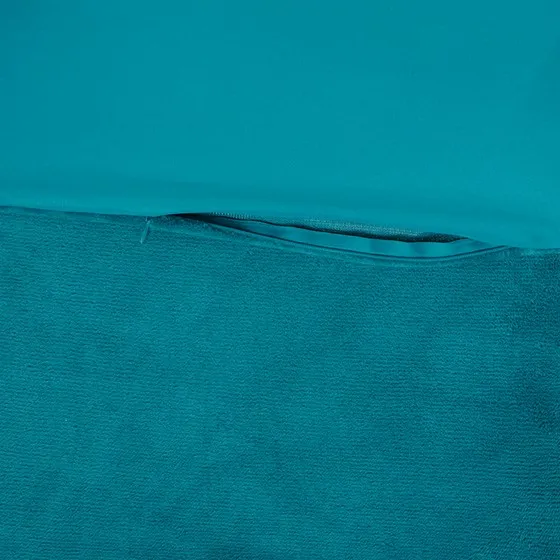 Kai Quilted Reversible Microfiber to Plush Comforter Set (Teal)
