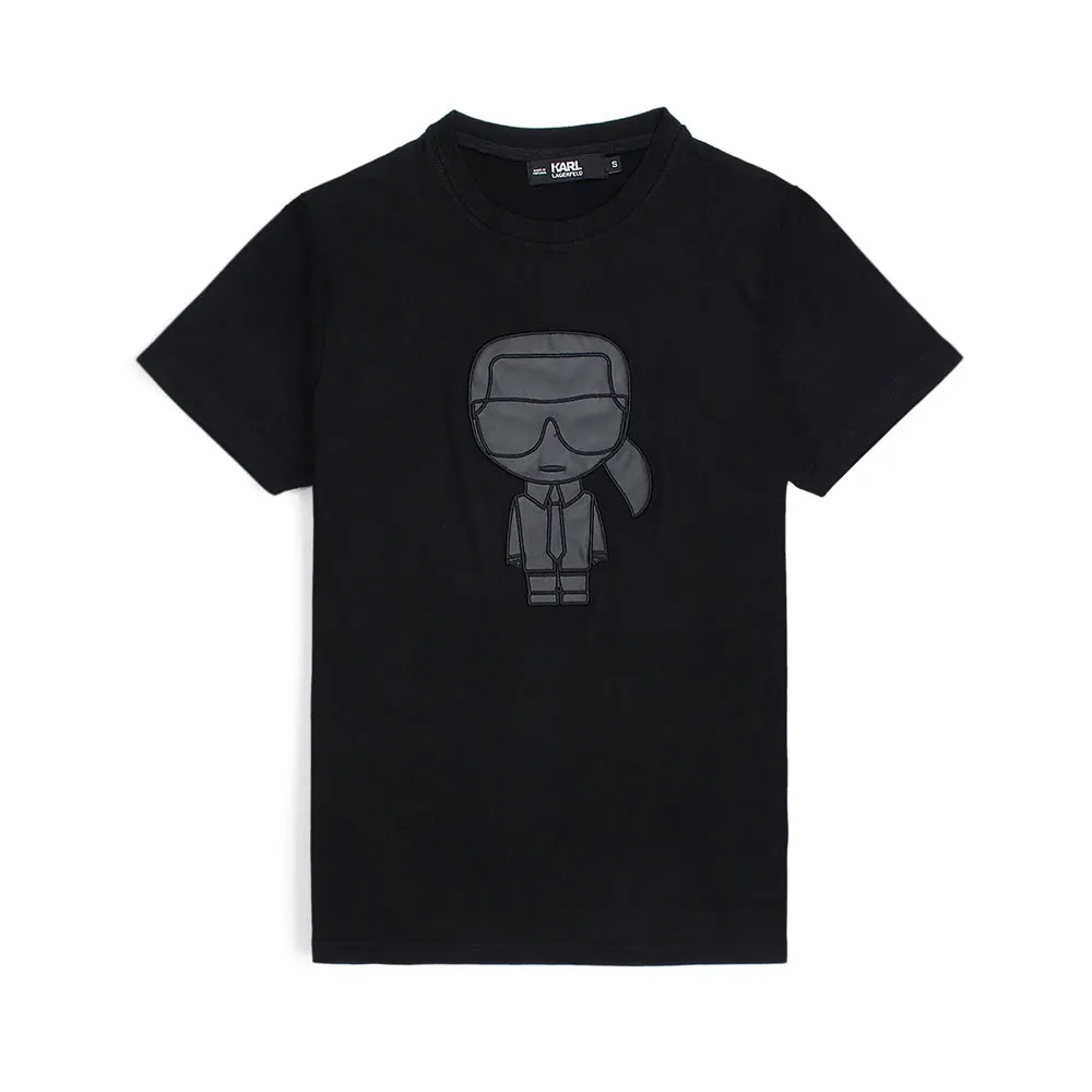 KARL Black Leather P T-Shirt
