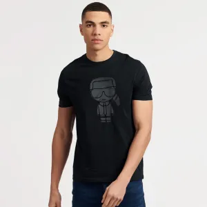 KARL Black Leather P T-Shirt