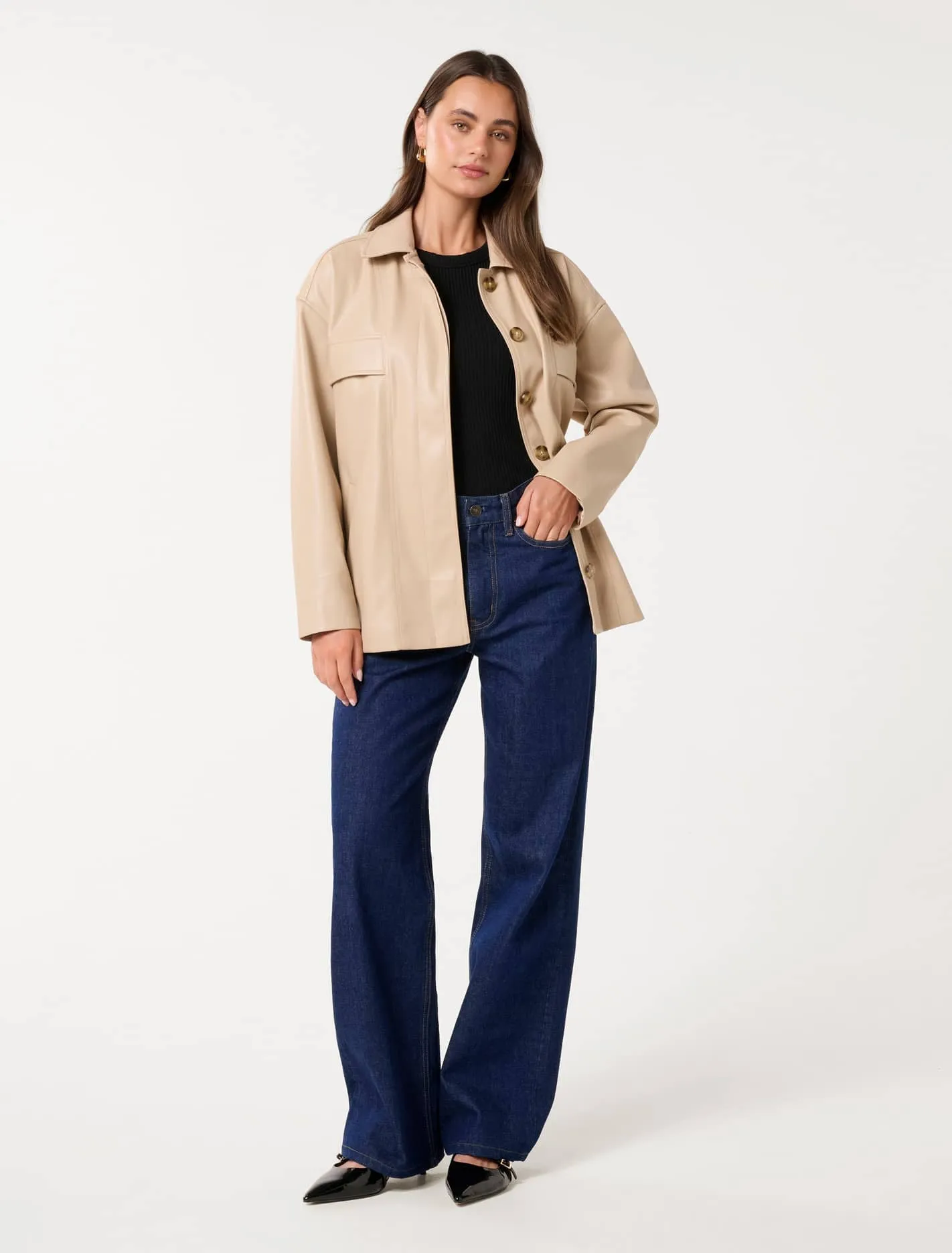 Karli PU Shacket