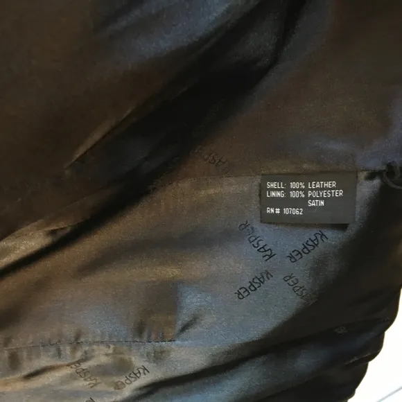 Kasper 100% Leather Woman’s Coat Black S