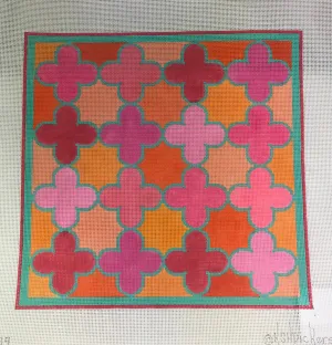 Kate Dickerson Needlepoint PL-139 Quatrefoils