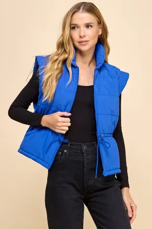 Katie-Quilted Zip Up Vest