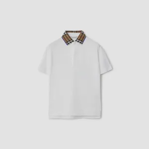 KB5 Check Collar Cotton Polo Shirt