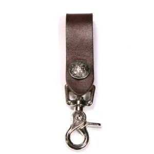 KCP03-IC  Brown Leather Key Fob-Buffalo Nickel