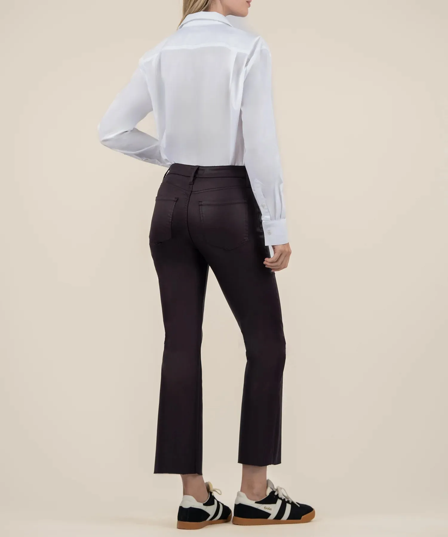 Kelsey Coated High Rise Ankle Flair