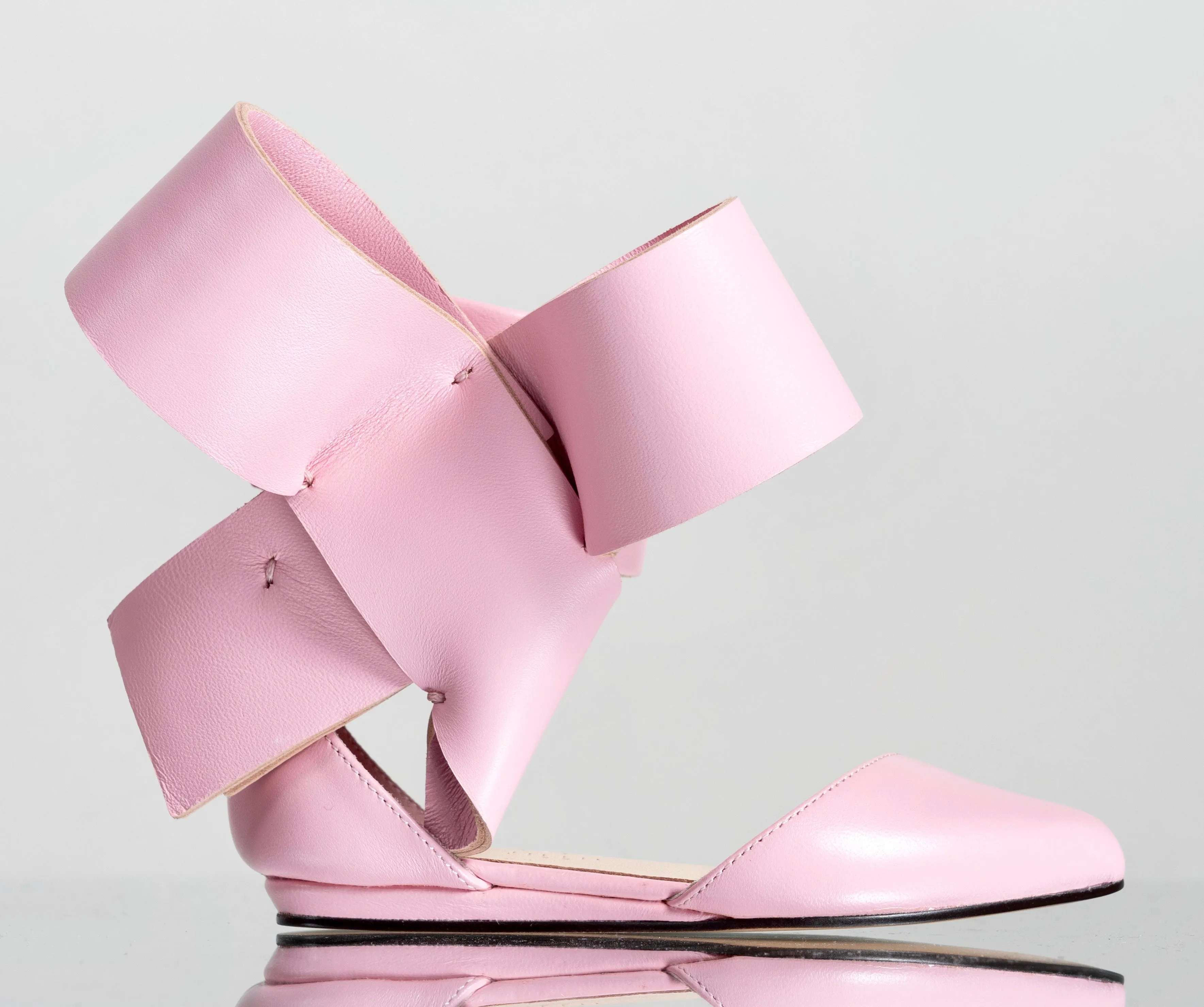 KIDS BOW FLAT PINK