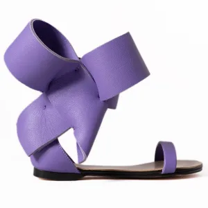 KIDS BOW SANDAL PURPLE