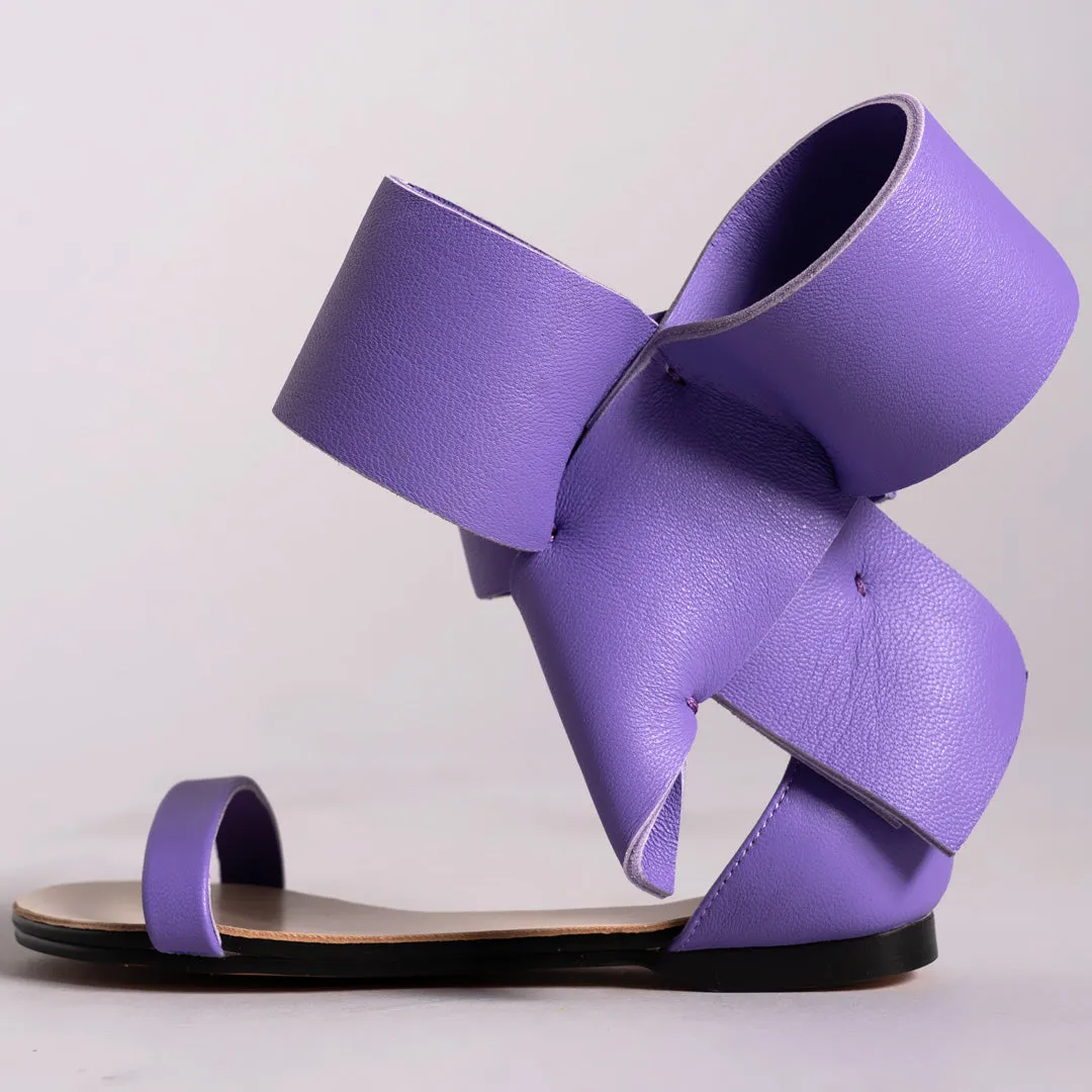 KIDS BOW SANDAL PURPLE
