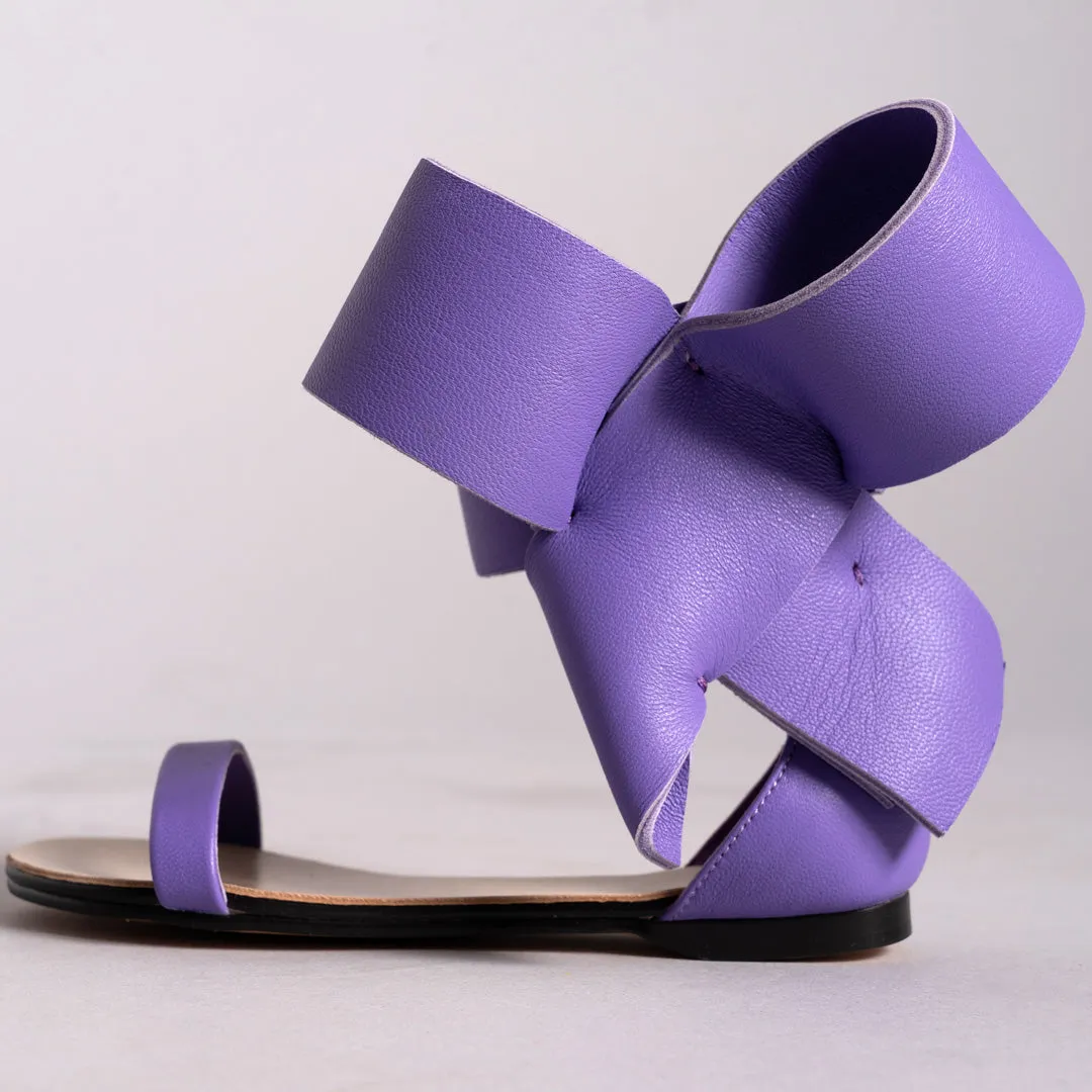 KIDS BOW SANDAL PURPLE