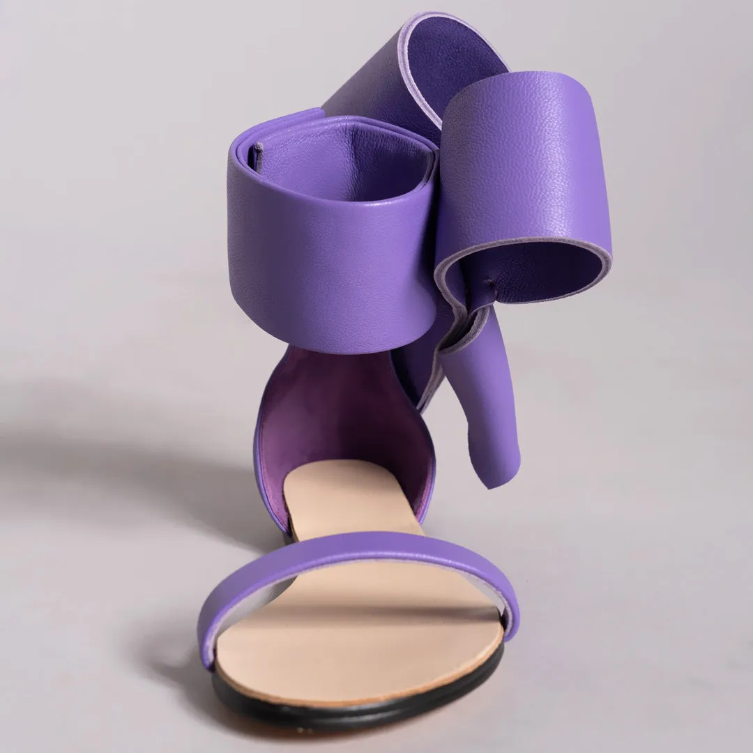 KIDS BOW SANDAL PURPLE