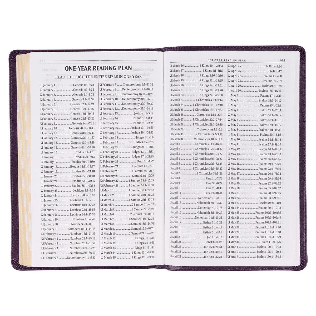 KJV Bible - Purple Faux Leather
