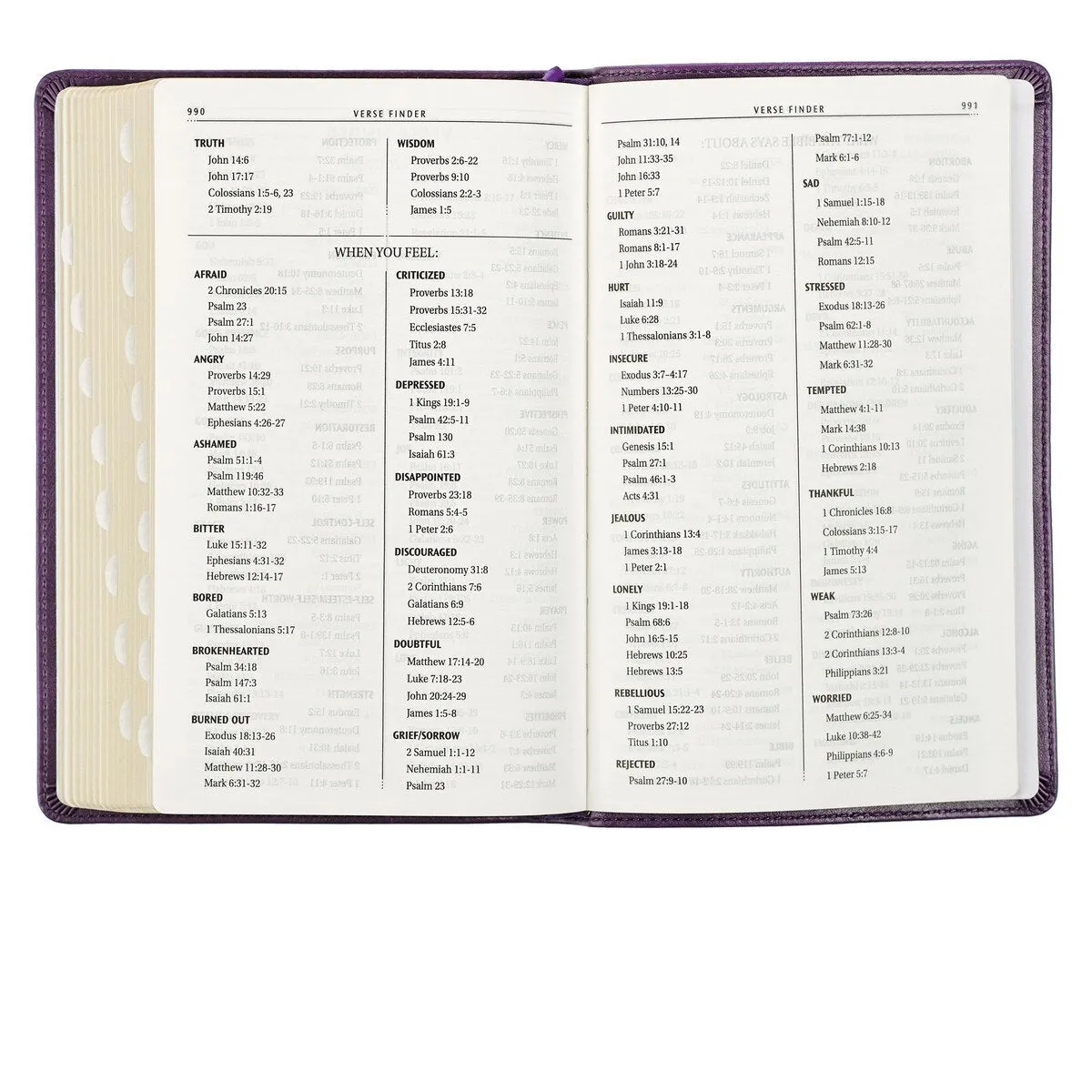 KJV Bible - Purple Faux Leather