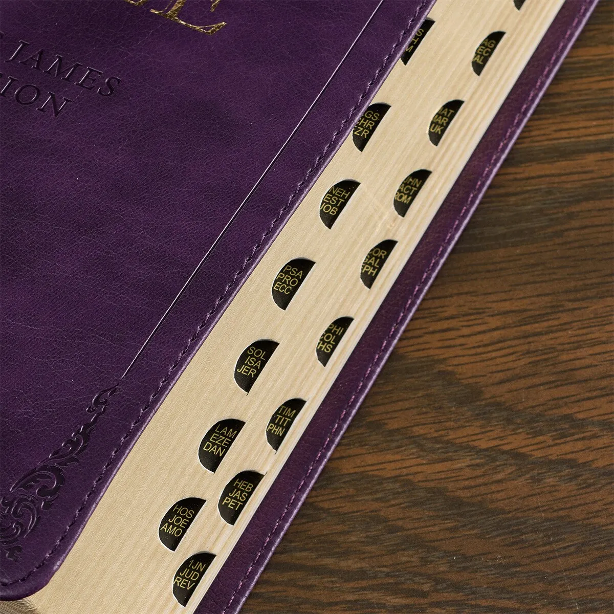 KJV Bible - Purple Faux Leather