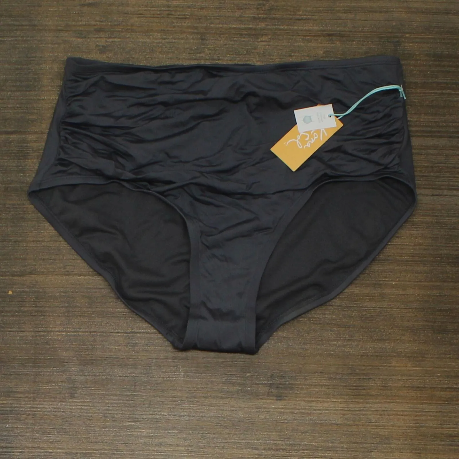 Kona Sol Women's Full Coverage High Waist Bikini Bottom 16446e04540b53 Gray XL