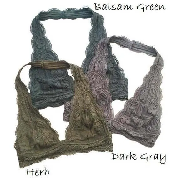 Lace Halter Bralette