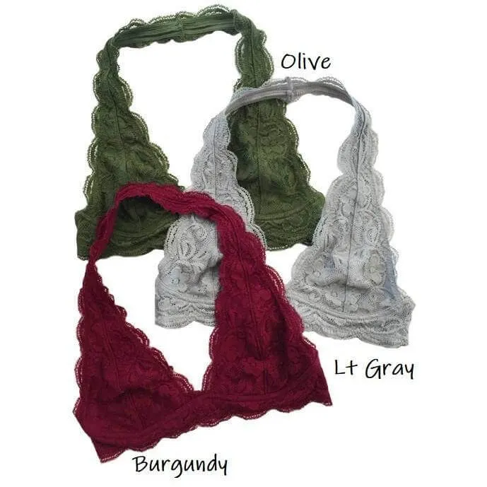 Lace Halter Bralette