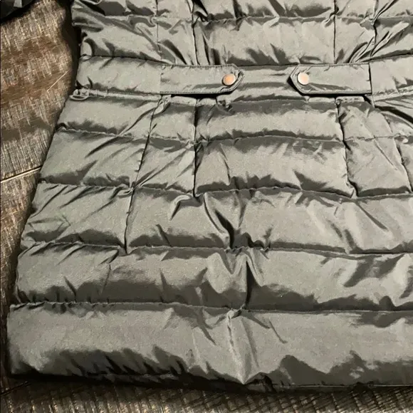 Lands’ End Faux Fur Hood Down Quilted Coat