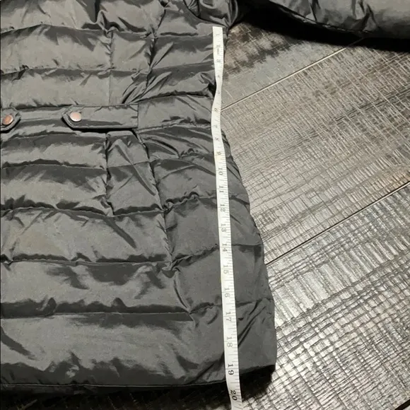 Lands’ End Faux Fur Hood Down Quilted Coat