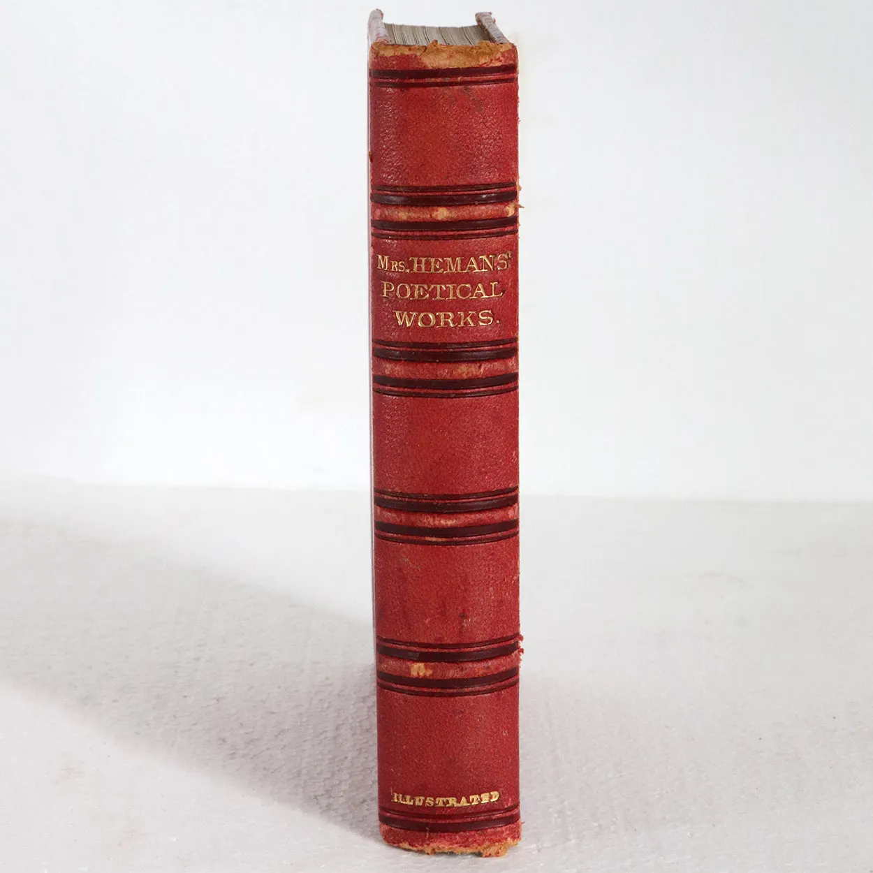 Leather Bound Book: The Poetical Works of Mrs. Hemans by Felicia Hemans