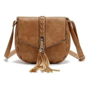 Leather Crossbody With Tassel