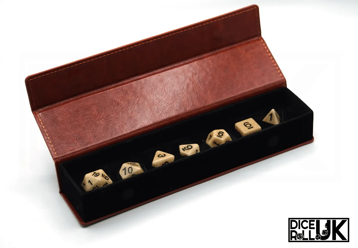 Leather Dice Box - Brown