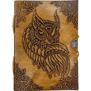 Leather Journal Owl